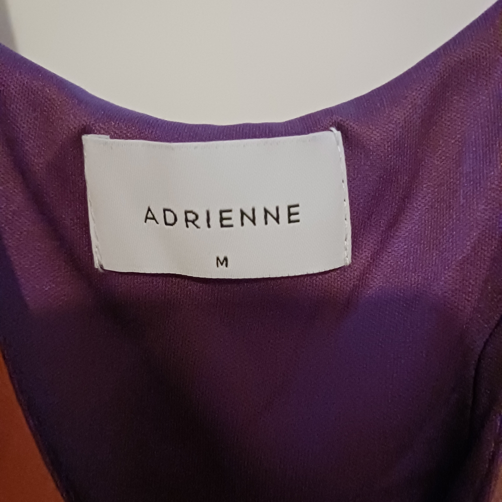 Adrienne Orange Sheer Spaghetti-Strap Dress - Picture 8 of 8